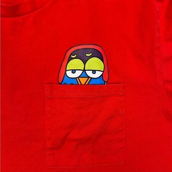 Fielder Bonobos Graphic Pocket T-shirt Men XL Orange Short Sleeve - Picture 2 of 6